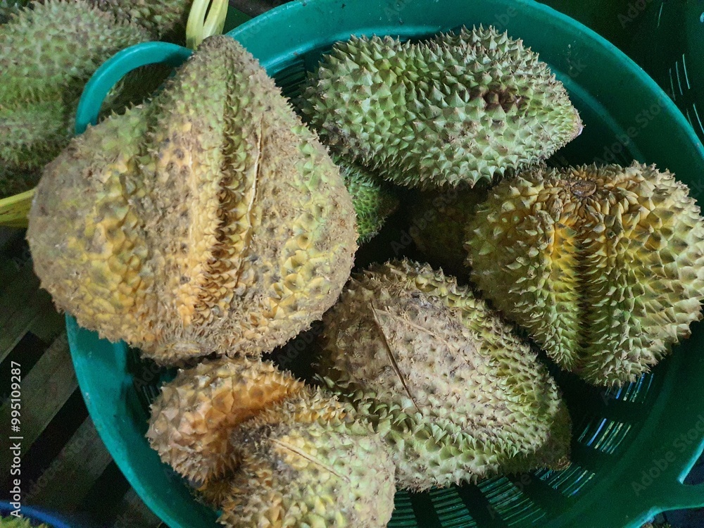 durian at the market durian at the market