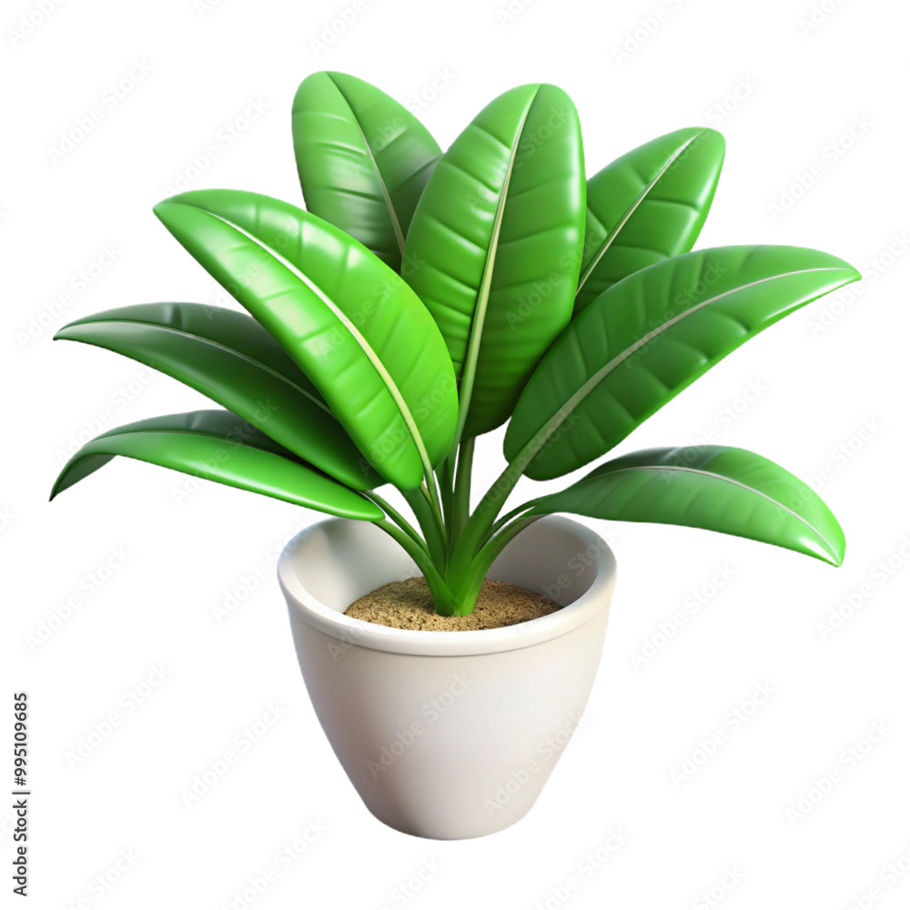 Calathea makoyana 3d cartoon style illustration Calathea makoyana 3d cartoon style illustration