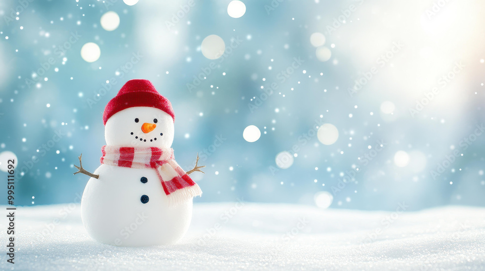 Charming snowman character stands out against a clean backdrop, ready to spread winter joy and cheer. Perfect for festive fun Charming snowman character stands out against a clean backdrop, ready to spread winter joy and cheer. Perfect for festive fun