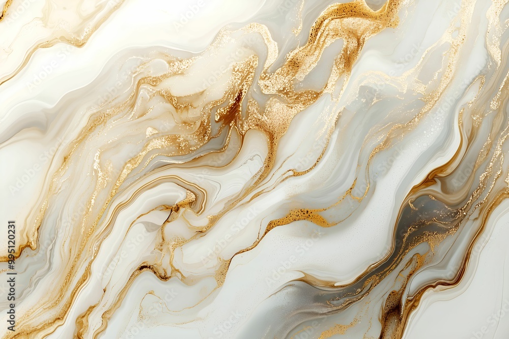 Luxurious pouring paint artwork with colours, marbleized texture white, gold and beige. Abstract and stunning fluid art featuring rich green tones with gold accents with flowing lines Luxurious pouring paint artwork with colours, marbleized texture white, gold and beige. Abstract and stunning fluid art featuring rich green tones with gold accents with flowing lines
