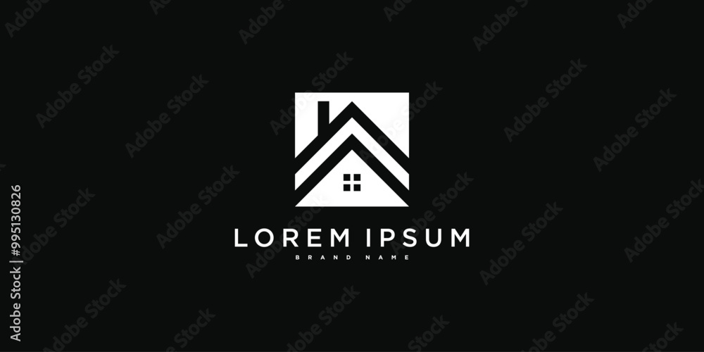Naklejka premium Modern creative home logo design concept. Premium Vector