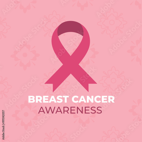 Breast cancer awareness month concept