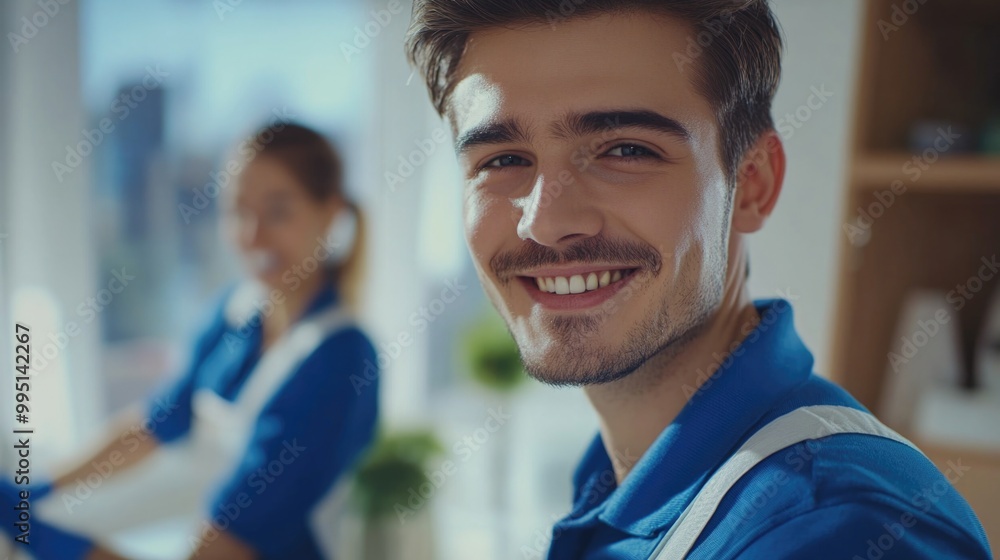 Smiling Customer Service Professional Smiling Customer Service Professional