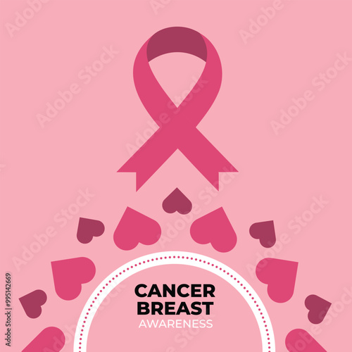 Breast cancer awareness month concept
