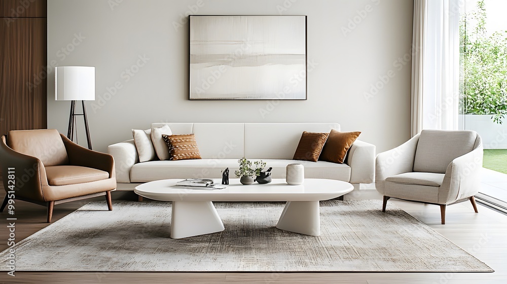 Top white wood table in living room background. Top white wood table in living room background.