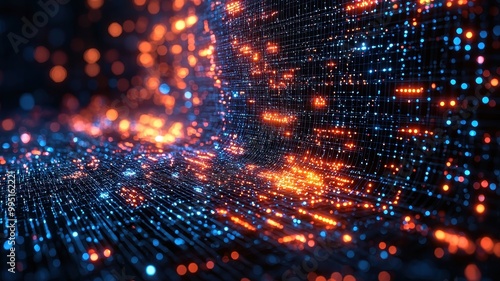 Wallpaper Mural Abstract Visualization of AI Neural Network Concepts Torontodigital.ca