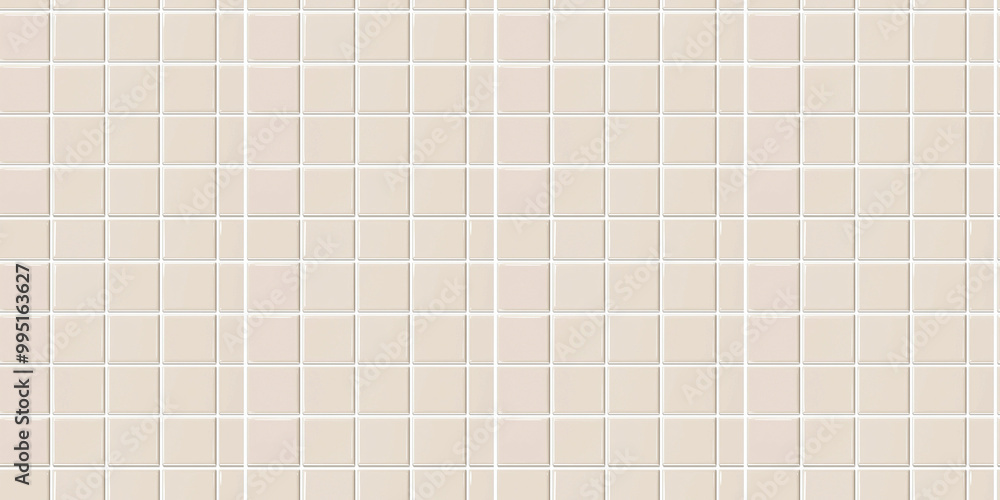 a seamless pattern of perfectly square, jelly almond tiles with white grout a seamless pattern of perfectly square, jelly almond tiles with white grout