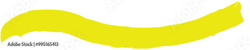 Hand drawn highlight marker lines. Marker yellow streaks.  Brush line