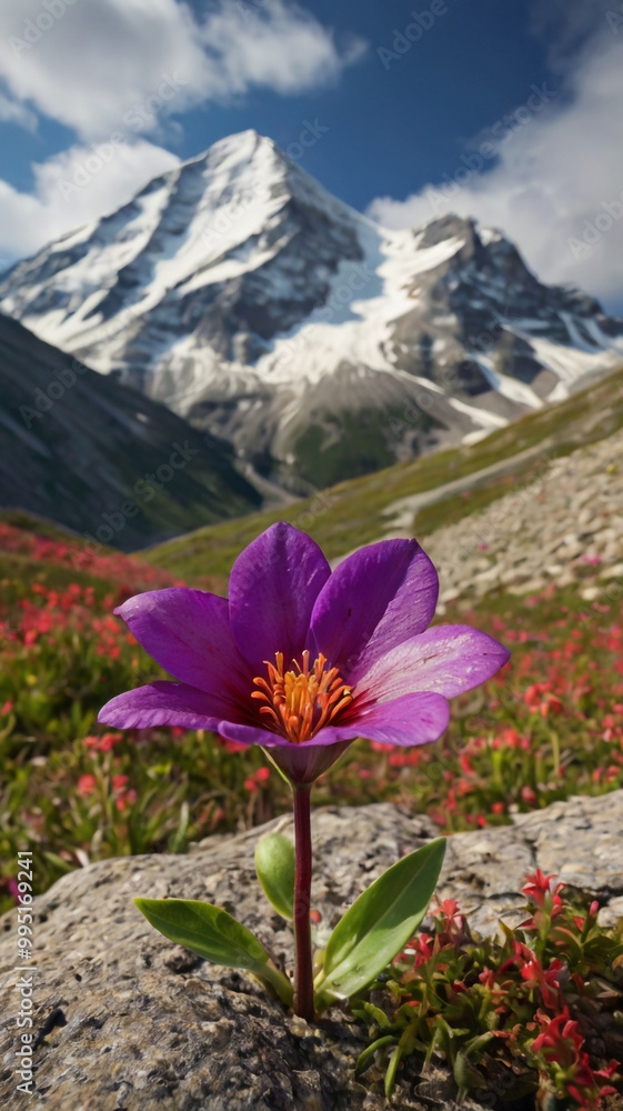 Obraz premium flowers in the mountains