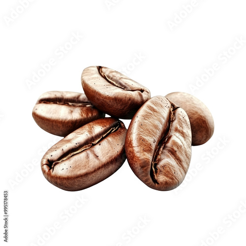 Wallpaper Mural Close Up of Roasted Coffee Beans Torontodigital.ca