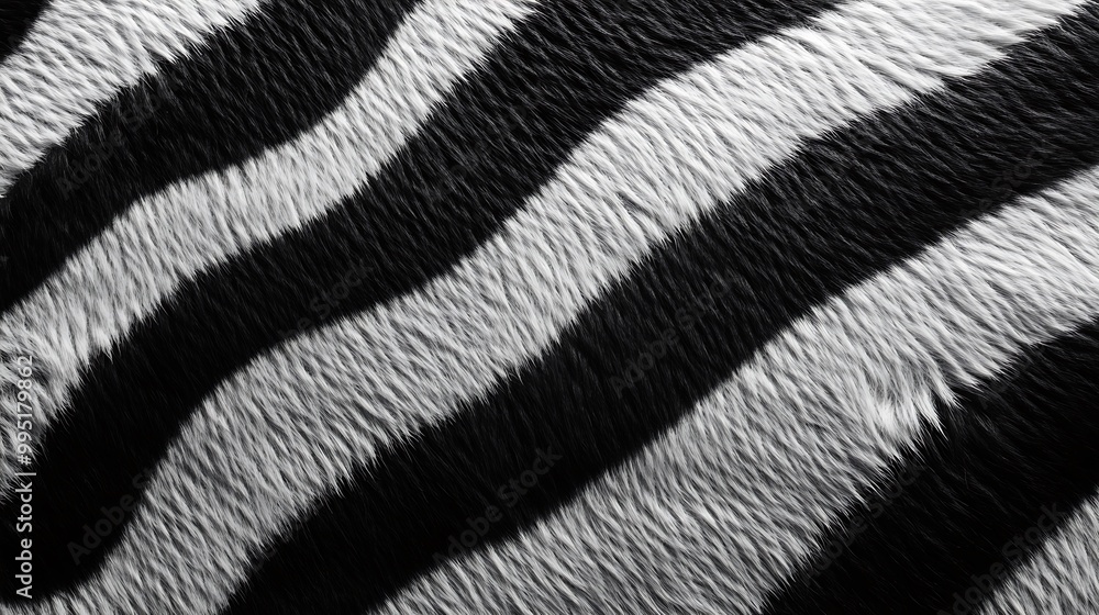 Zebra Stripes Fur Texture Zebra Stripes Fur Texture