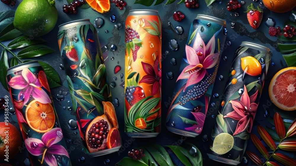 Energy Drinks: Sleek cans of high-caffeine energy drinks that deliver a quick energy boost, available in various flavors such as tropical, citrus, and berry.
Energy Drinks: Sleek cans of high-caffeine energy drinks that deliver a quick energy boost, available in various flavors such as tropical, citrus, and berry.