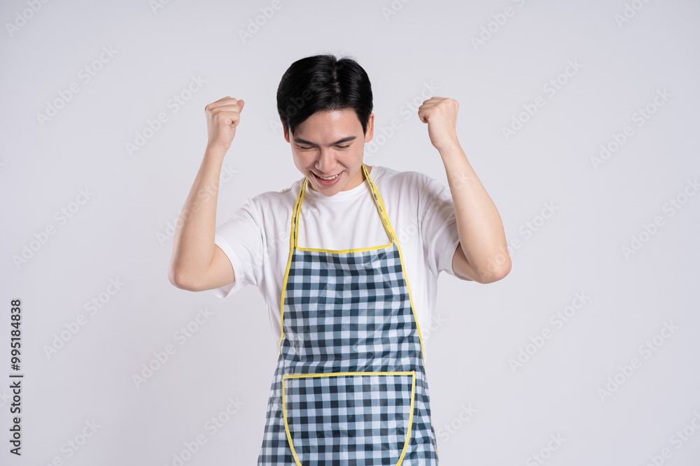 Image of Asian couple posing on white background. Image of Asian couple posing on white background.