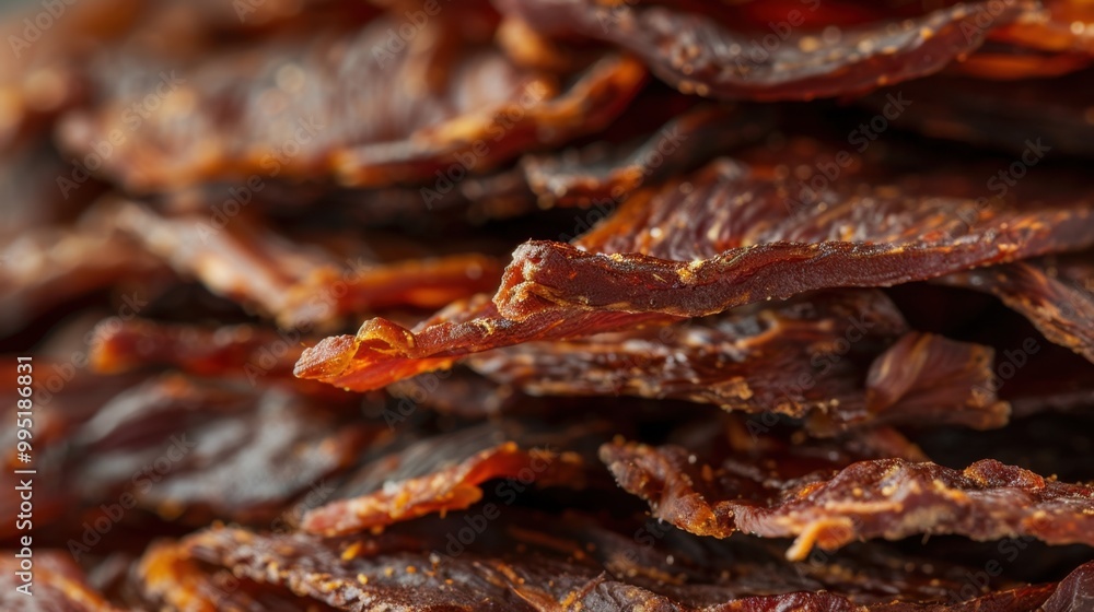 Jerky: Savory strips of dried meat, primarily beef, packed with protein and seasoned in delicious flavors like teriyaki or barbecue for a tasty snack.
Jerky: Savory strips of dried meat, primarily beef, packed with protein and seasoned in delicious flavors like teriyaki or barbecue for a tasty snack.