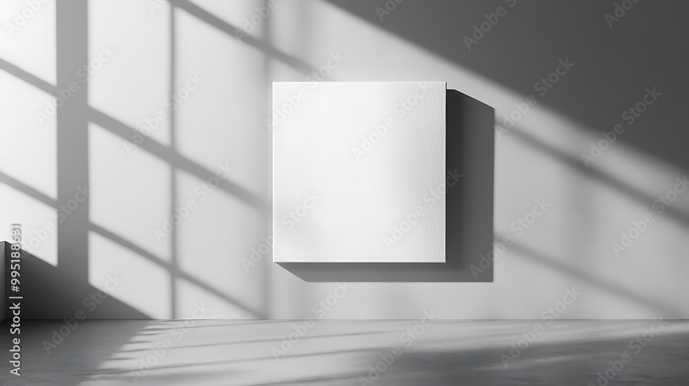 Blank Canvas in a Minimalist Setting Blank Canvas in a Minimalist Setting