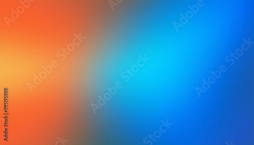 vibrant gradient background, orange to blue transition