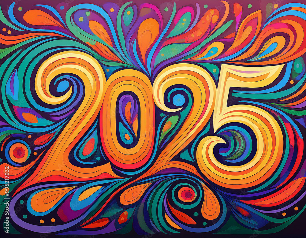 Happy New Year 2025 Concept Happy New Year 2025 Concept