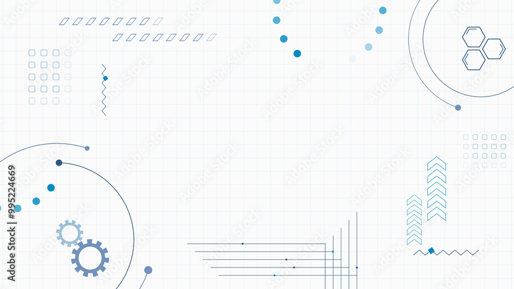 テクノロジー、IT、電子回路、医療などをイメージした抽象的なイラスト 白背景 テクノロジー、IT、電子回路、医療などをイメージした抽象的なイラスト 白背景