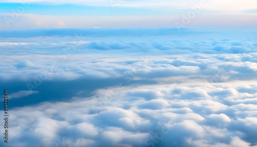 Layered cloudscape in a dreamlike sky.