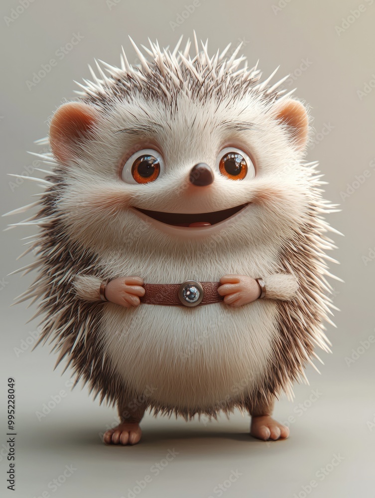 Cute hedgehog, cartoon style Cute hedgehog, cartoon style