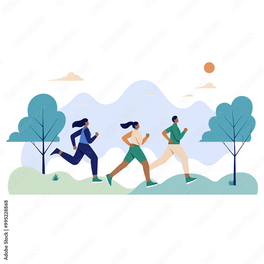 World Health Day. i.llustration tempale with leading an active healthy lifestyle. Design element. World Health Day. i.llustration tempale with leading an active healthy lifestyle. Design element.