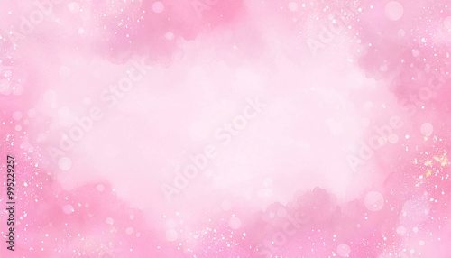 キラキラしたピンク色の抽象的なフレーム背景