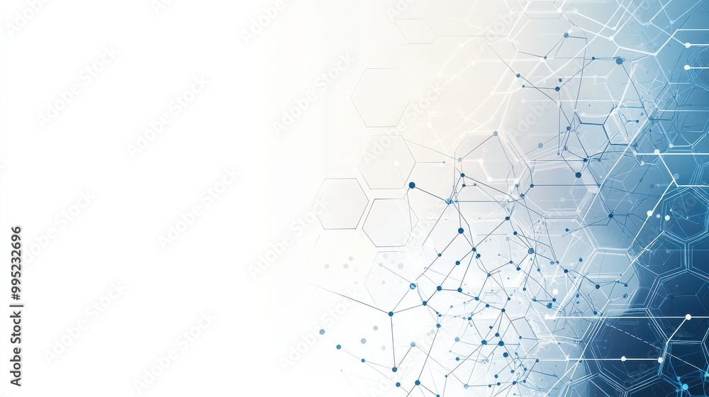 Abstract Technology Background with Hexagon Pattern Abstract Technology Background with Hexagon Pattern