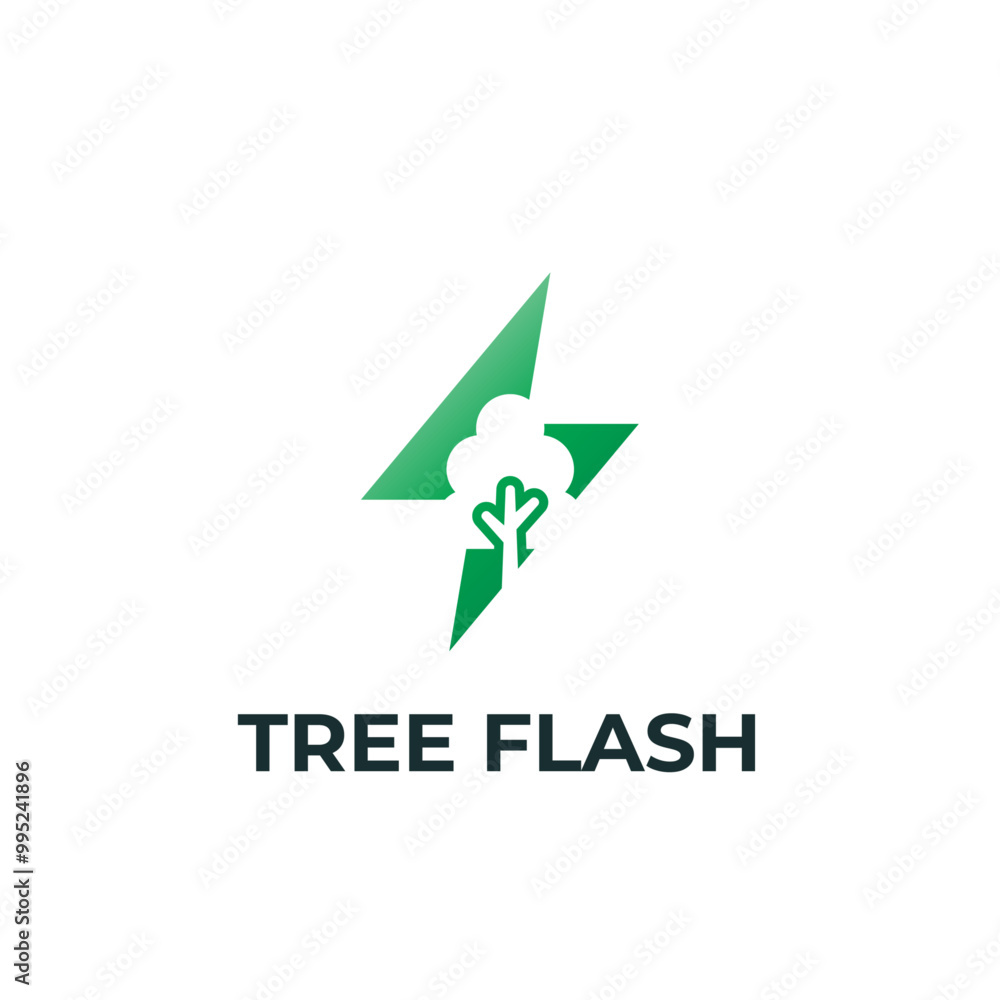 Tree Flash Logo Design. This Logo merge with Tree and Flash icon in creative way. Tree Flash Logo Design. This Logo merge with Tree and Flash icon in creative way.