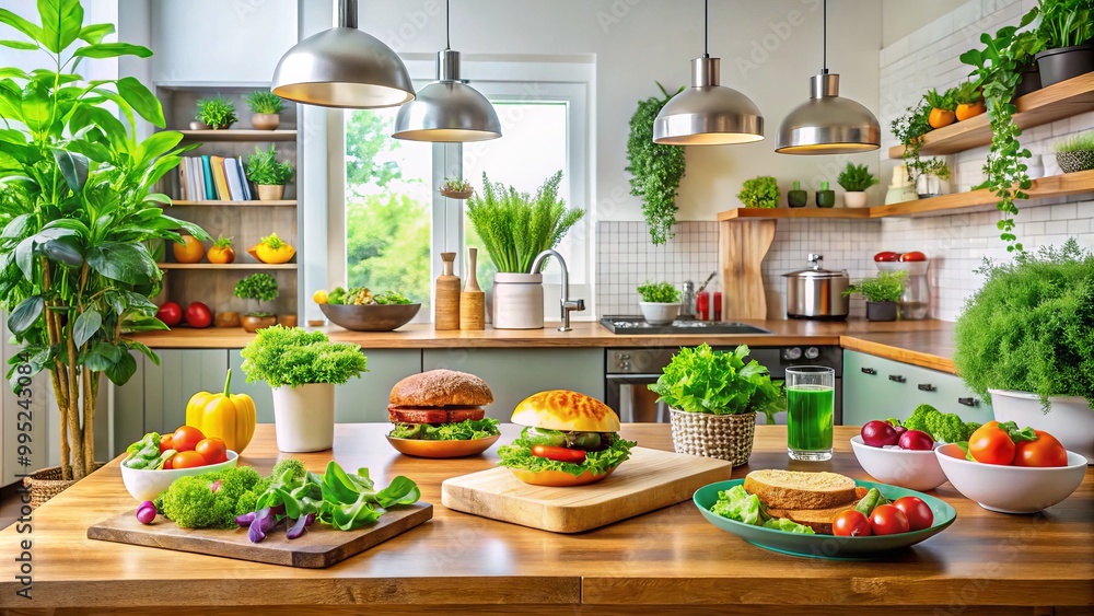 Elevate your meals with plant-based meat options, prepared in a stylish kitchen. Relish in vibrant flavors while Elevate your meals with plant-based meat options, prepared in a stylish kitchen. Relish in vibrant flavors while