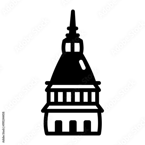 A sketchy icon of mole antonelliana 