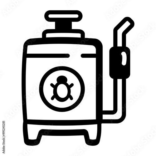A doodle style icon of pesticide 