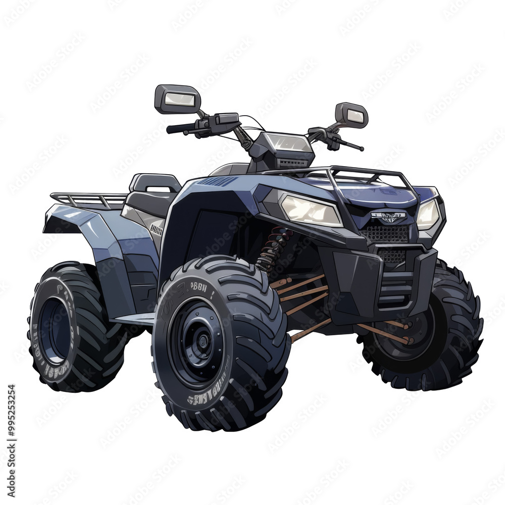 Police ATV Illustration Police ATV Illustration