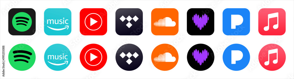 Spotify Apple Music Deezer Soundcloud Youtube Music Amazon Music