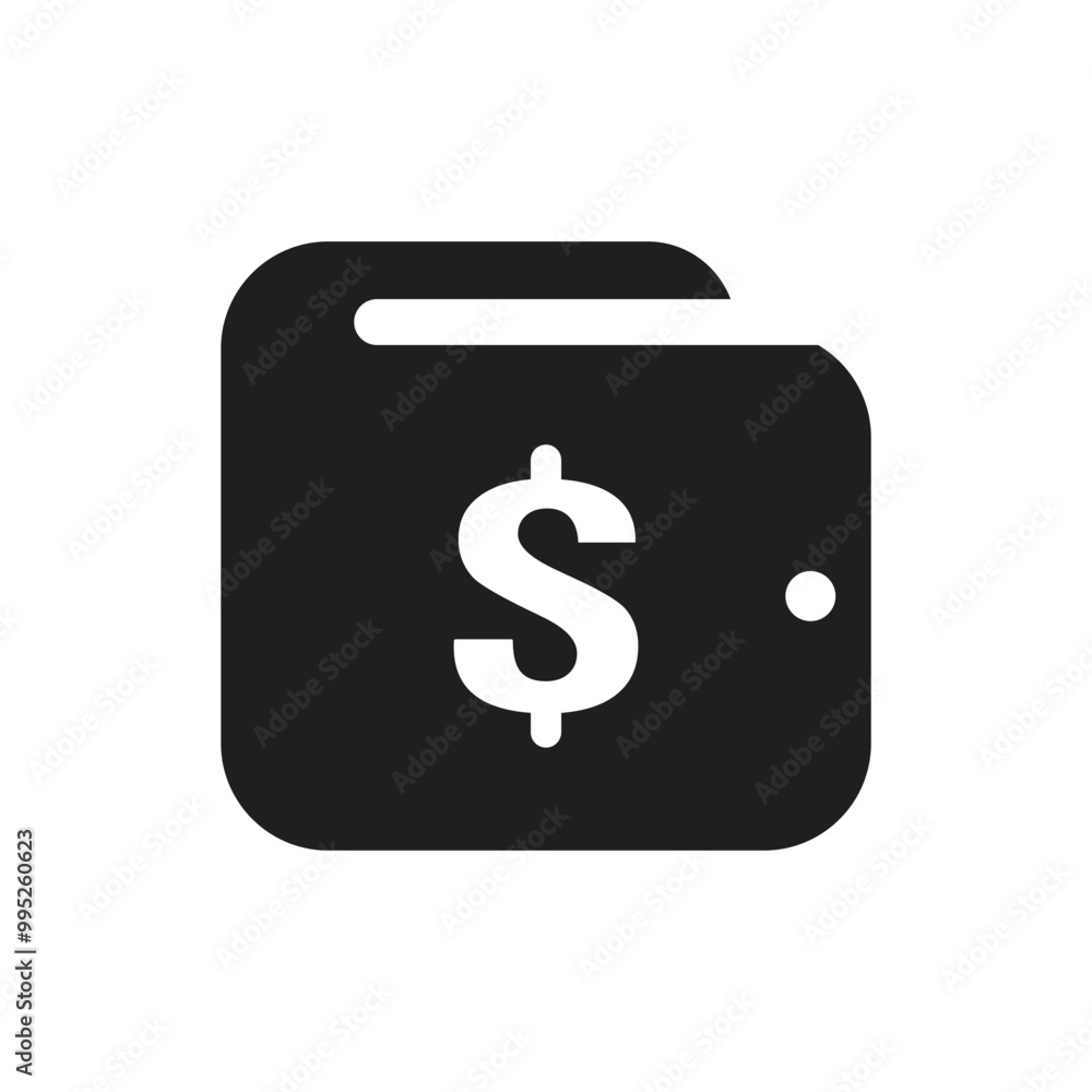 Wallet icon logo design template isolated illustration Wallet icon logo design template isolated illustration