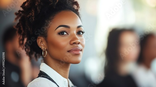 Wallpaper Mural Confident Woman in Professional Setting Torontodigital.ca