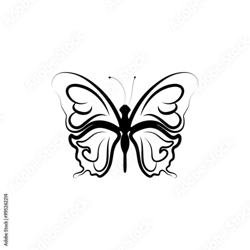 Butterfly style y2k, painted lady butterfly icon