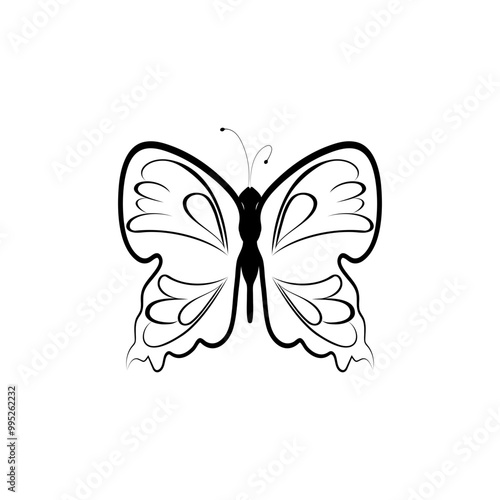 Butterfly style y2k, painted lady butterfly icon