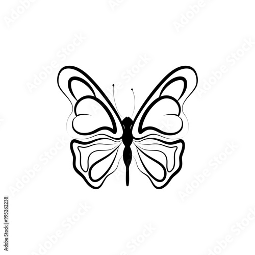 Butterfly style y2k, painted lady butterfly icon