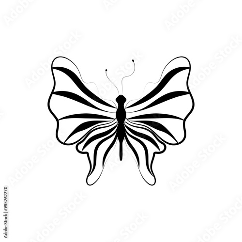 Butterfly style y2k, painted lady butterfly icon