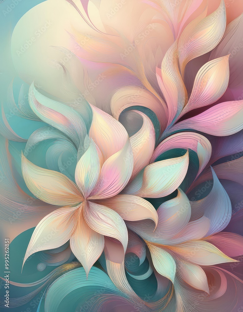 Delicate floral abstract Delicate floral abstract