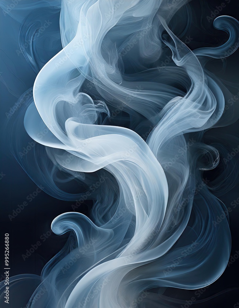 Abstract smoke wisps