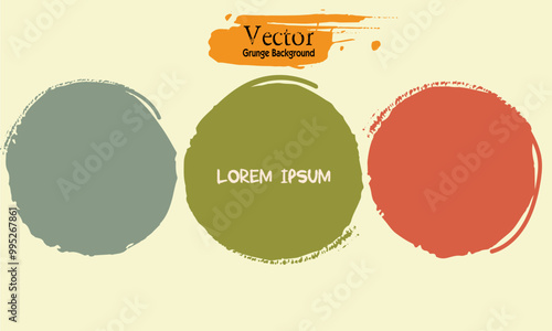 grunge design elements.Beautiful color grunge design elements,  label paper circle brush stroke, Brush strokes vector. grunge circles design elements. text Brush strokes boxes. Paintbrush collection