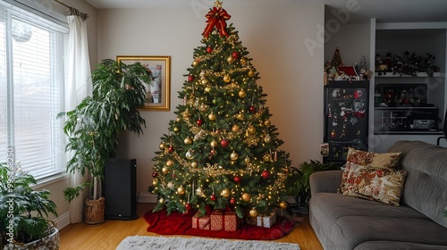 christmas tree with gifts