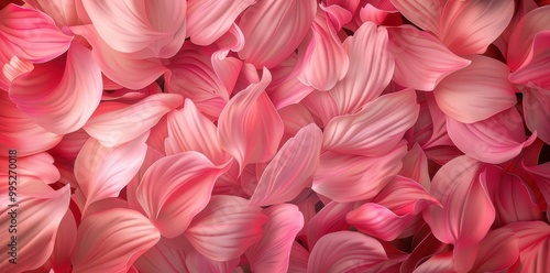 Elegance in Nature. Smooth, glossy, and waxy flower petals, plant texture concept photo