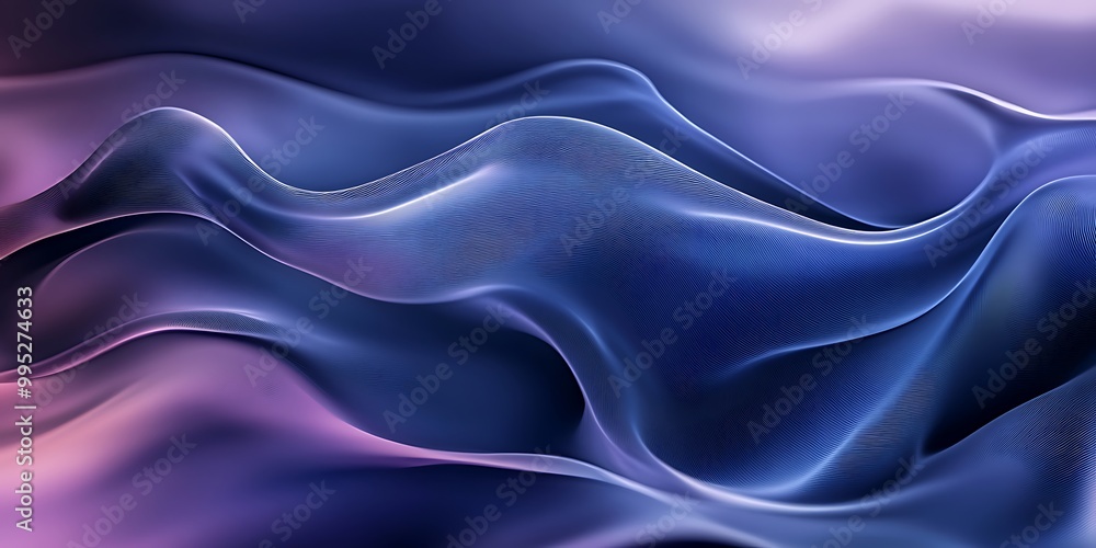 custom made wallpaper toronto digitalBlue and purple abstract background design, random waves illustration