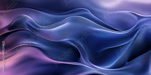 Wallpaper Mural Blue and purple abstract background design, random waves illustration Torontodigital.ca