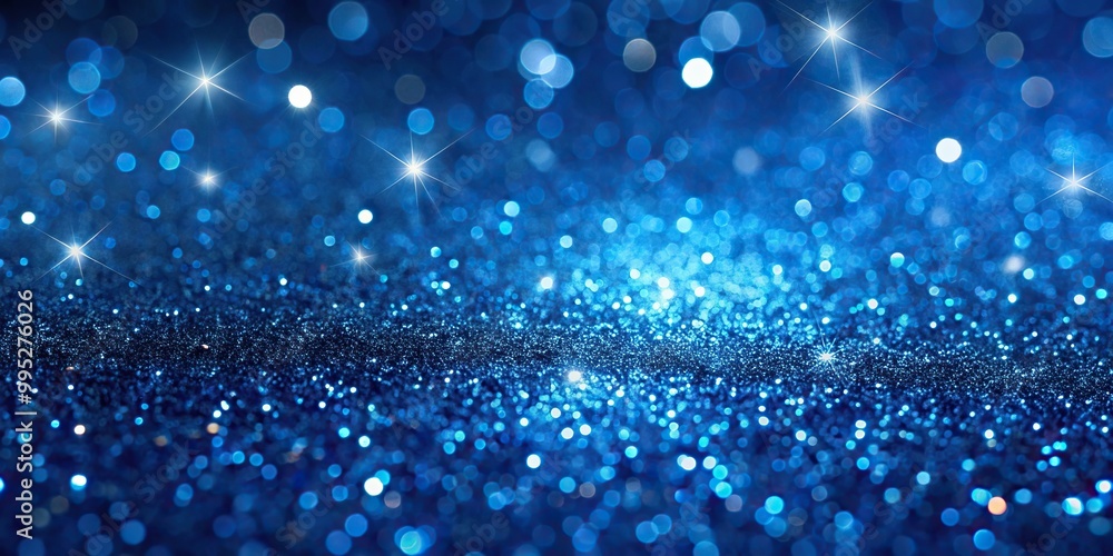 Description: A deep blue glitter sheet resembling a starry night sky Description: A deep blue glitter sheet resembling a starry night sky