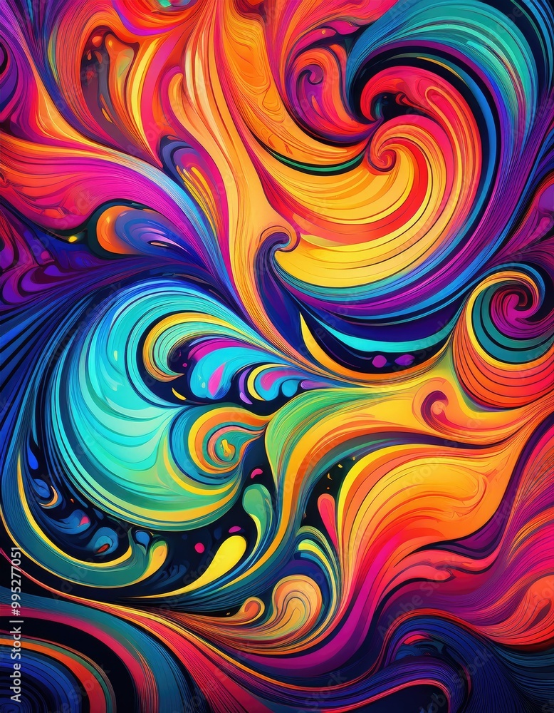 Abstract swirls of color Abstract swirls of color