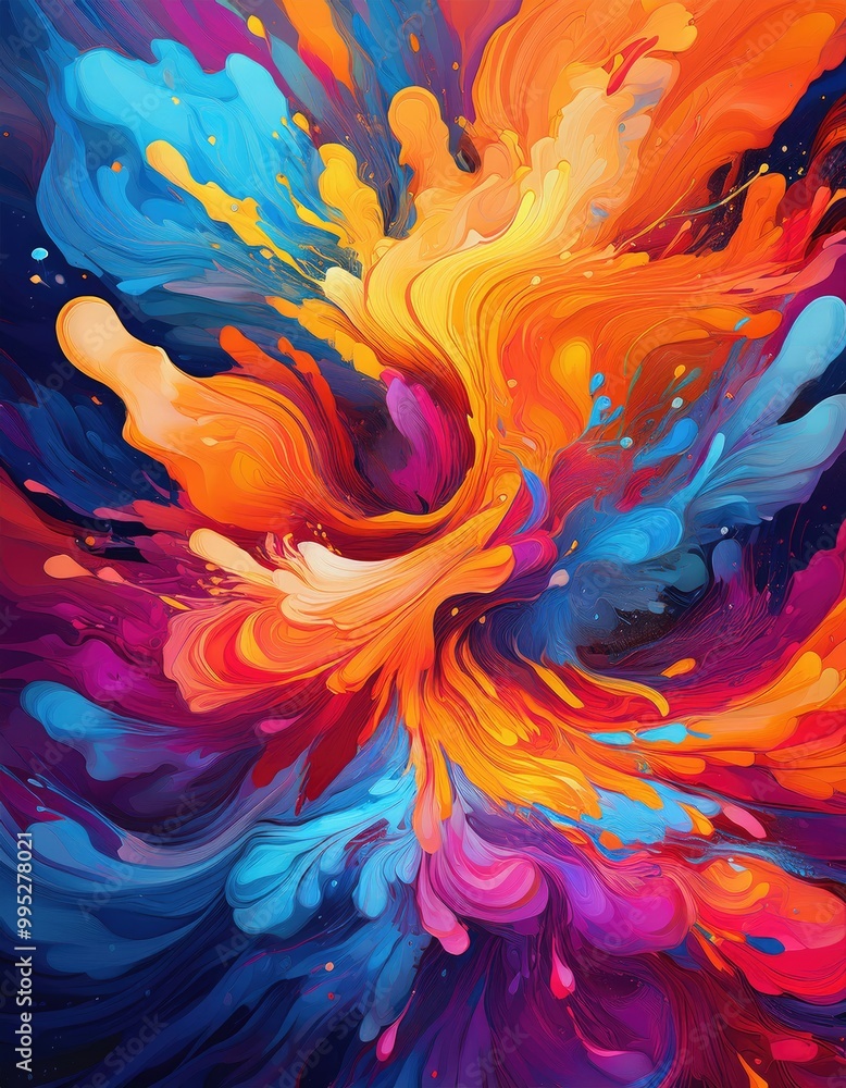 Abstract colorful swirl Abstract colorful swirl