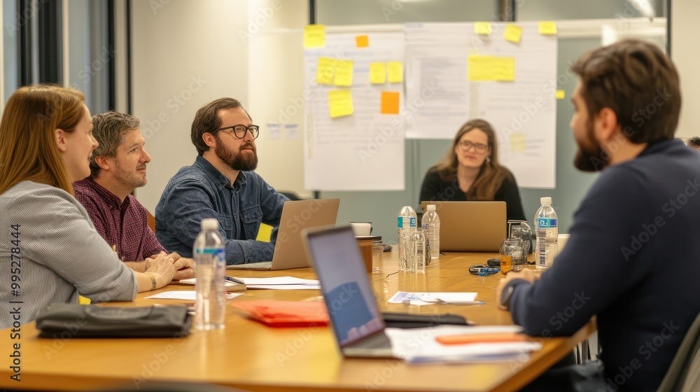 Agile startup members conducting sprint planning sessions to set goals and priorities Agile startup members conducting sprint planning sessions to set goals and priorities